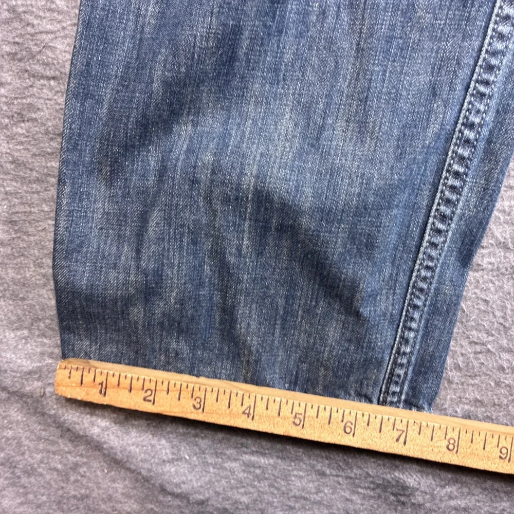 Levi's 514 Straight Fit Jeans Mens 34x34 Blue Denim Classic Five Pocket Western